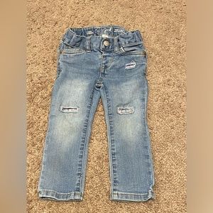 Cat & Jack Distressed Sequin Jeans - 2T